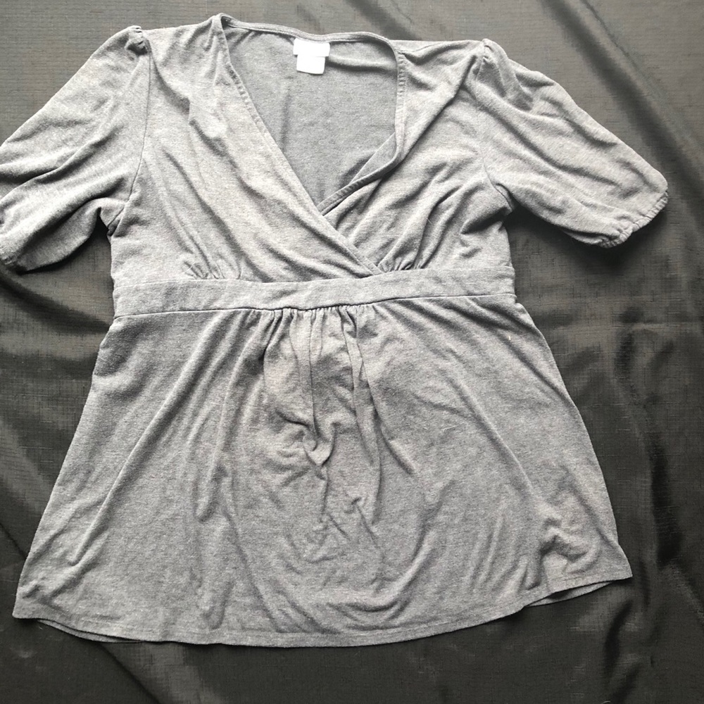 Grey Maternity Top